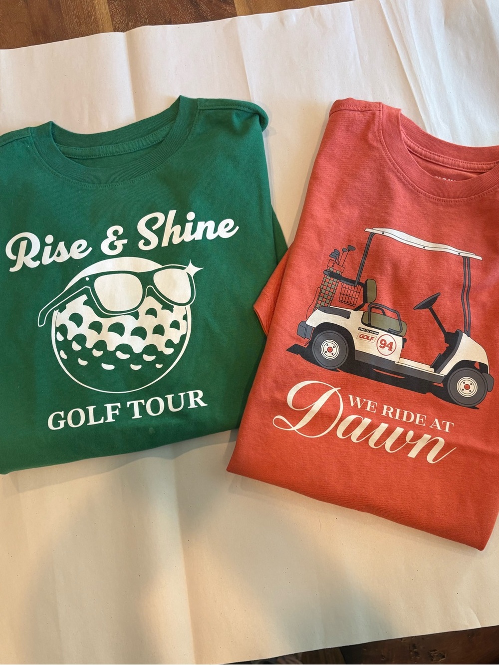 Old Navy Two Graphic Tee’s Golf Themed New Without Tags Boys Size Large (10-12)